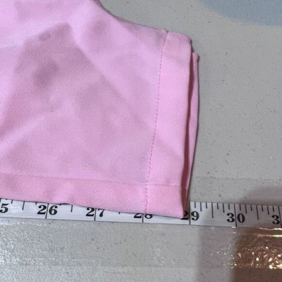 Tobi Women's Flat Front High Waisted Split Hem Stretch Skinny Pants Pink Size XS - Picture 11 of 11